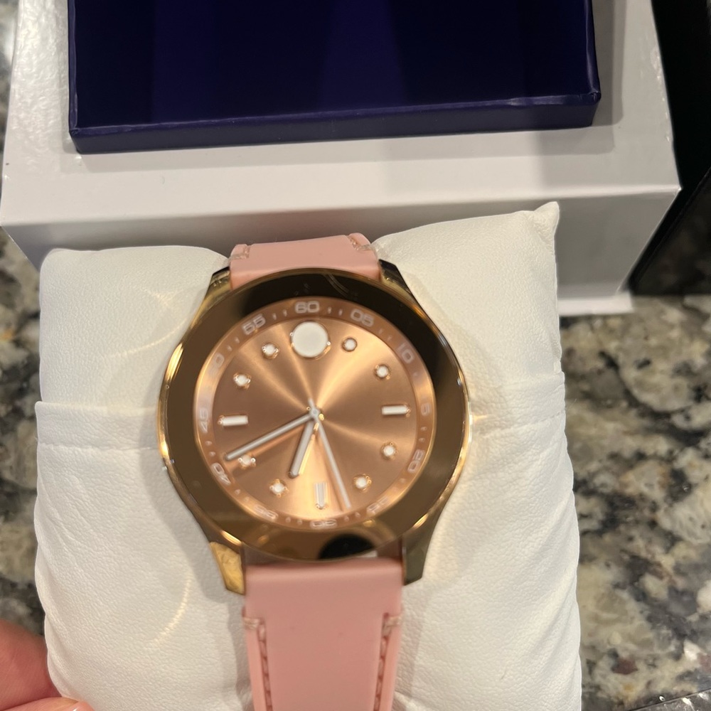 Beautiful rose Movado watch!!